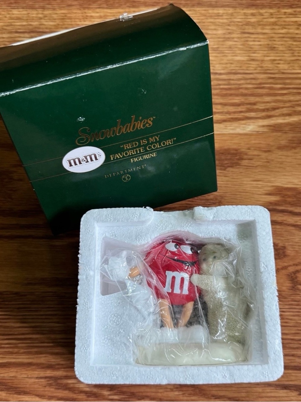 Department 56 Snowbabies M&M's "Red Is My Favorite Color!" Figurine